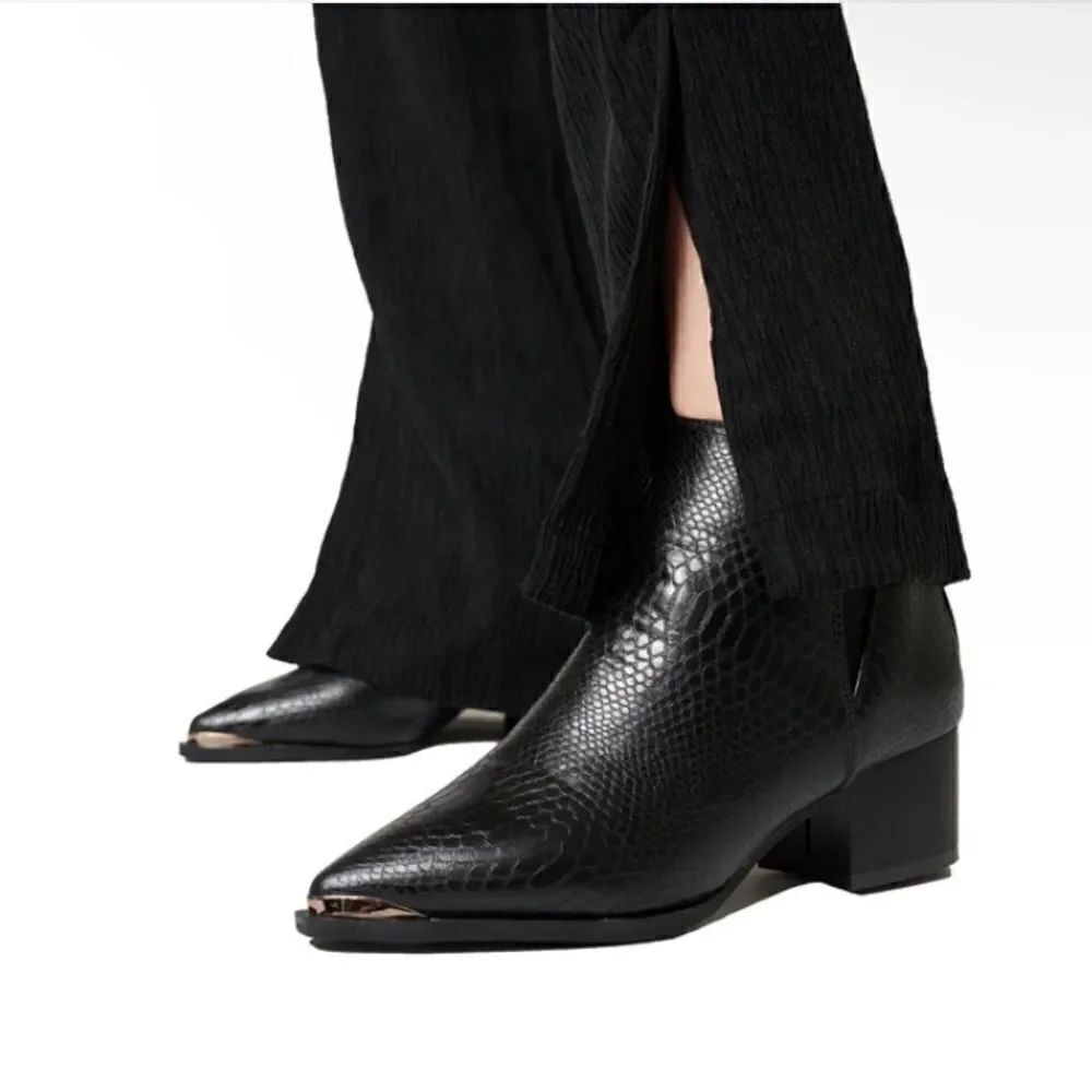 SEVEN7 Madison Python Pointed Bootie - Picture 5 of 15